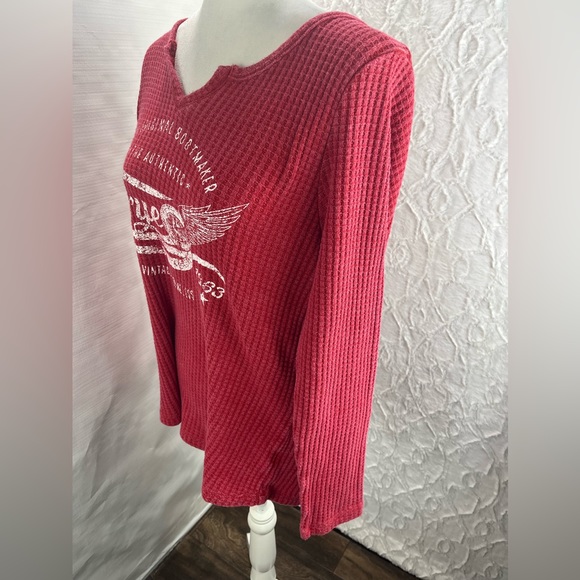 Frye Waffle Long Sleeve Graphic Shirt, Size Large, NWT - Picture 4 of 8